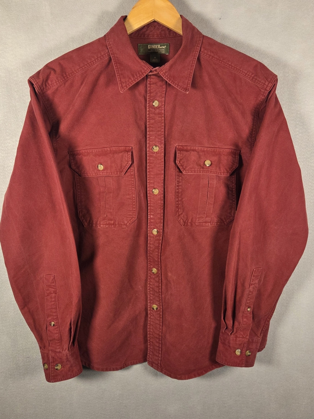 Gander Mountain heavy cotton chamois long-sleeve shirt (T621)